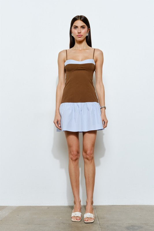 Bonnie Two-Toned Mini Dress