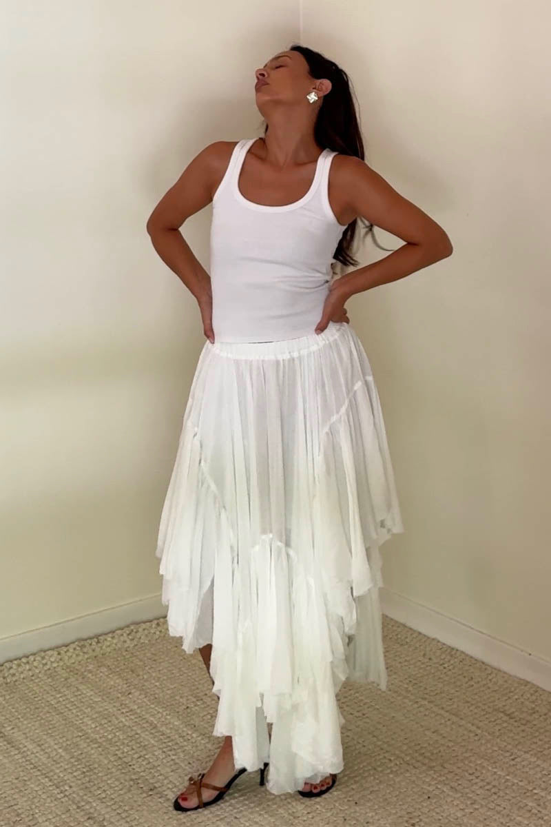 Cove Layered Midi Skirt