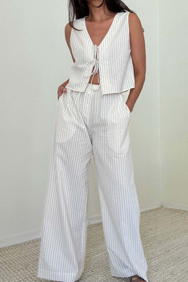 Serena Tie Front Top