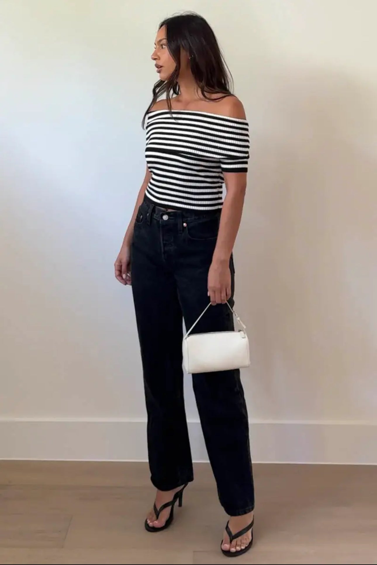 Ayla Striped Off the Shoulder Top