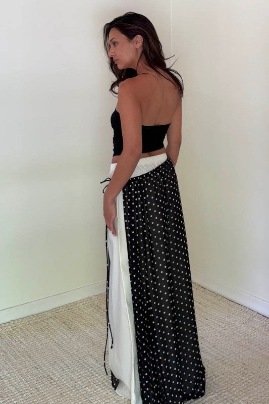Margorie Polka Dot Maxi Skirt
