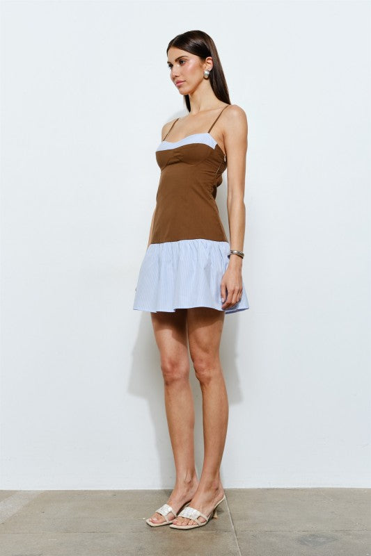 Bonnie Two-Toned Mini Dress