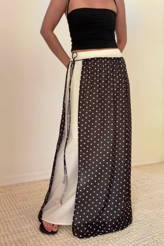 Margorie Polka Dot Maxi Skirt