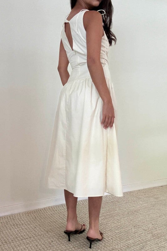 Emilia Drop Waist Midi Dress