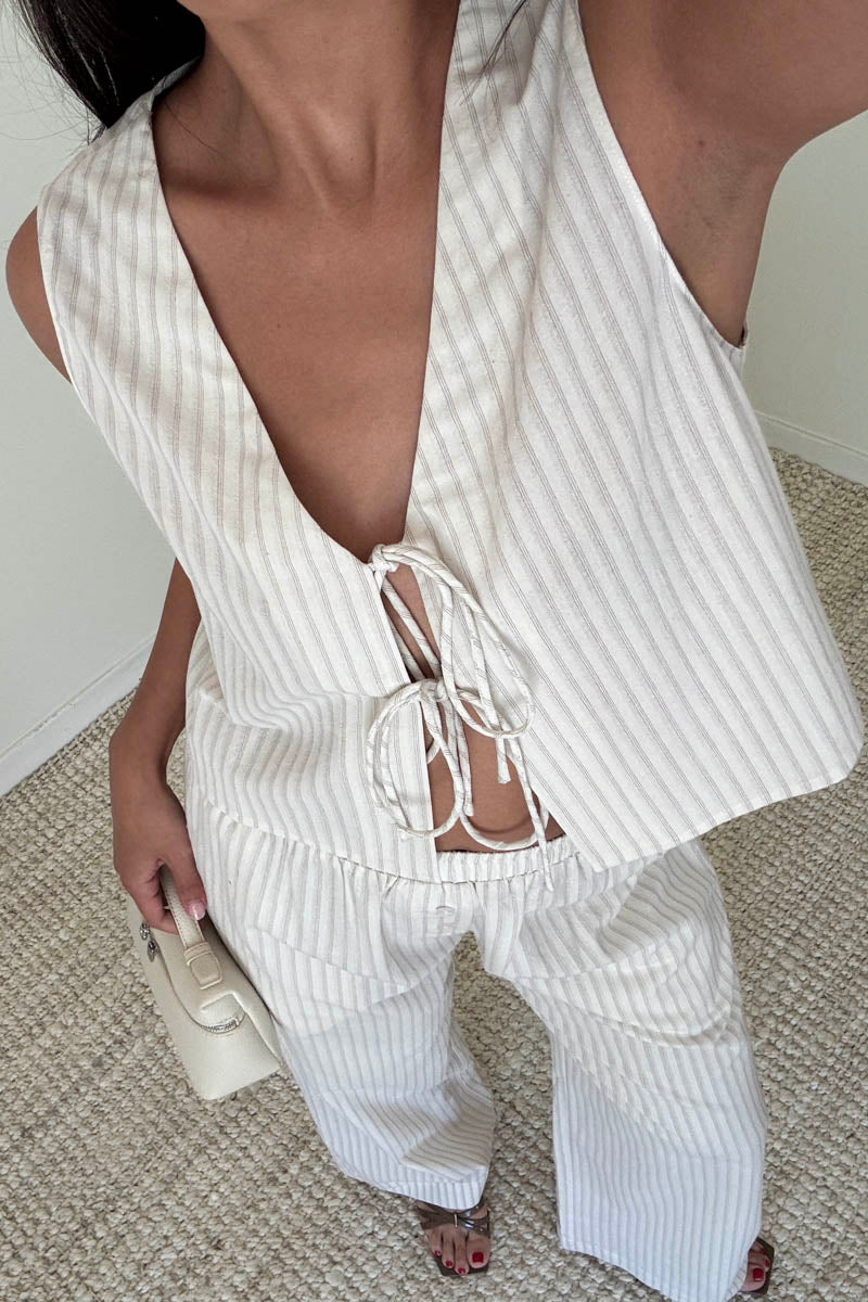 Serena Tie Front Top