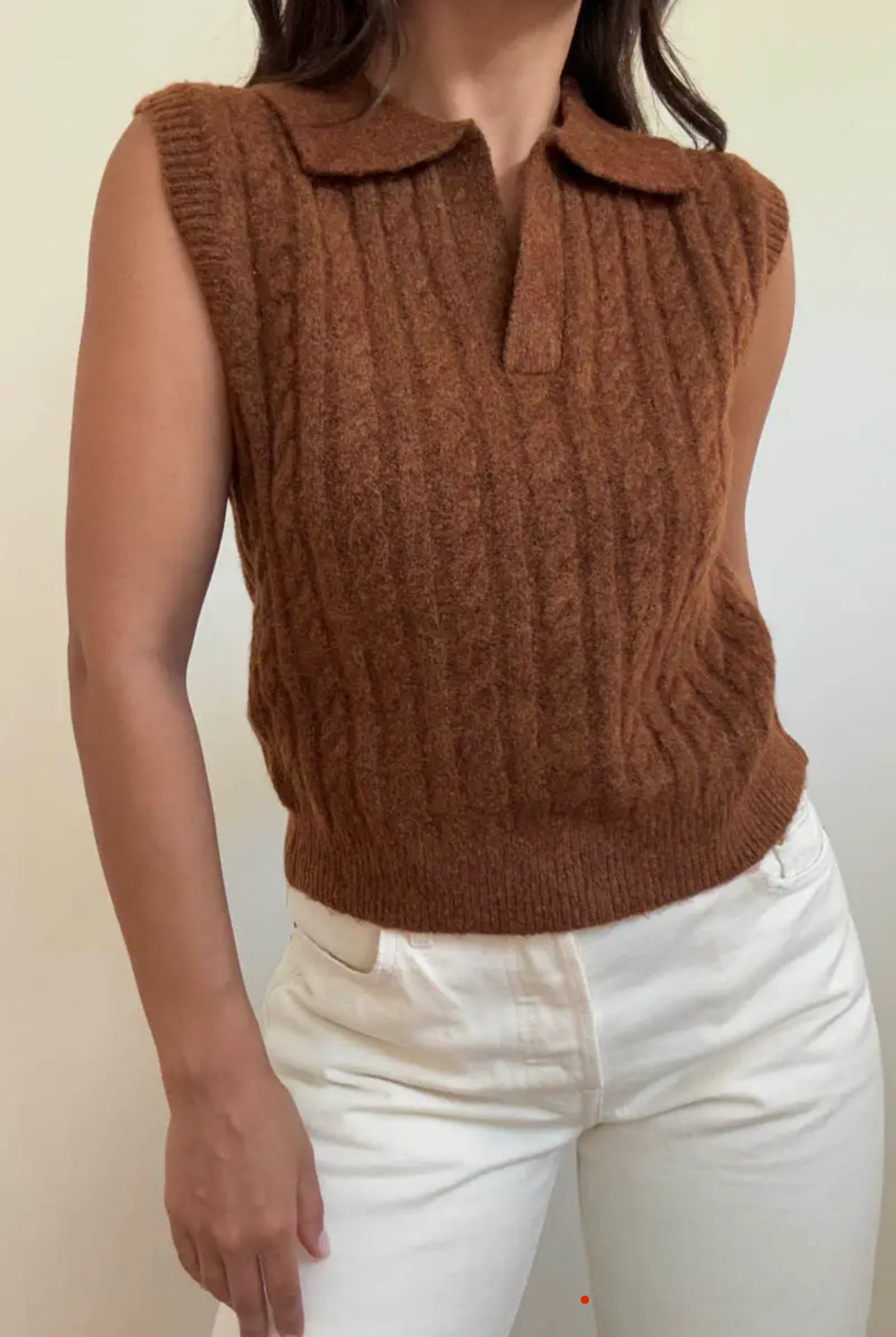 Willow Cable Knit Vest