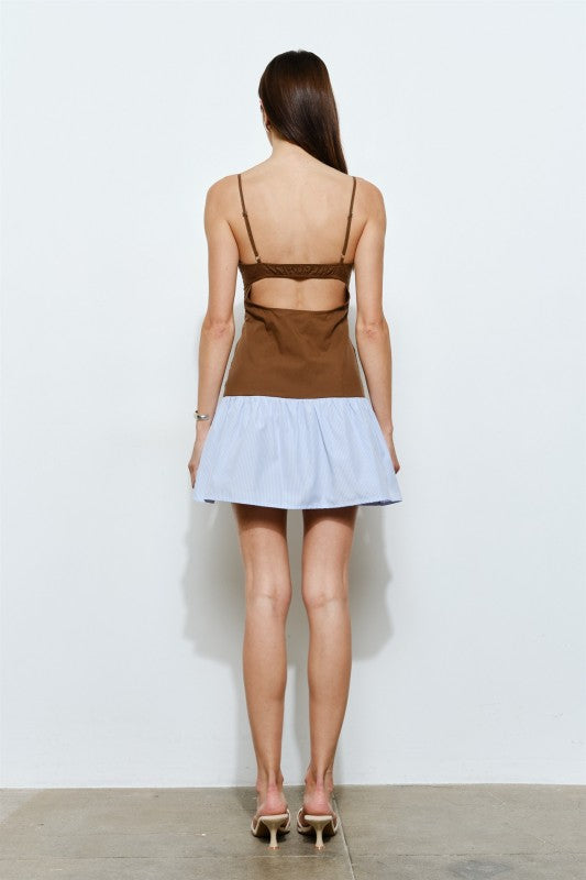 Bonnie Two-Toned Mini Dress