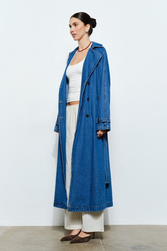 Blakely Denim Trench Coat