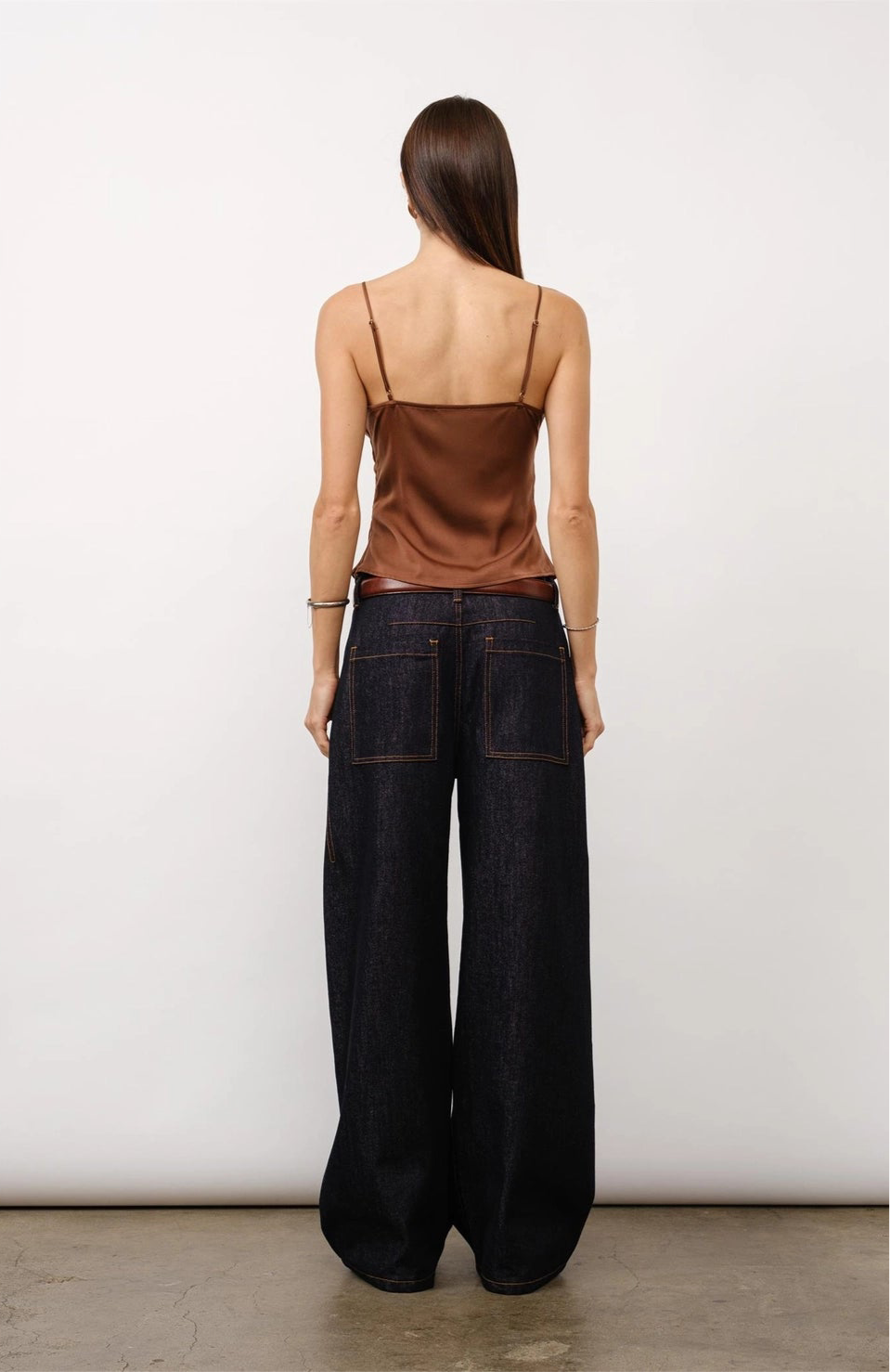 Margaux Lace Trim Satin Cami