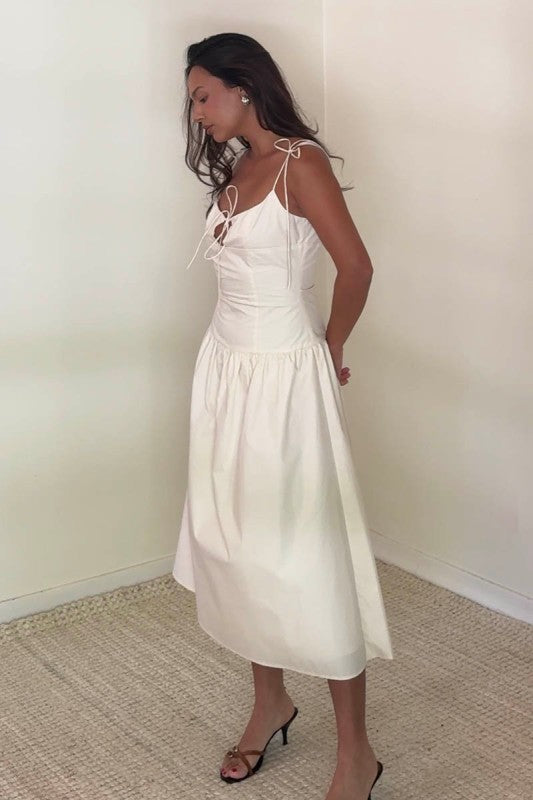 Emilia Drop Waist Midi Dress
