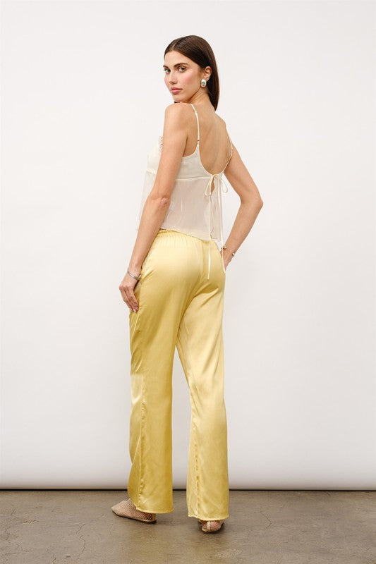 Celine Sheer Ruffle Cami Top