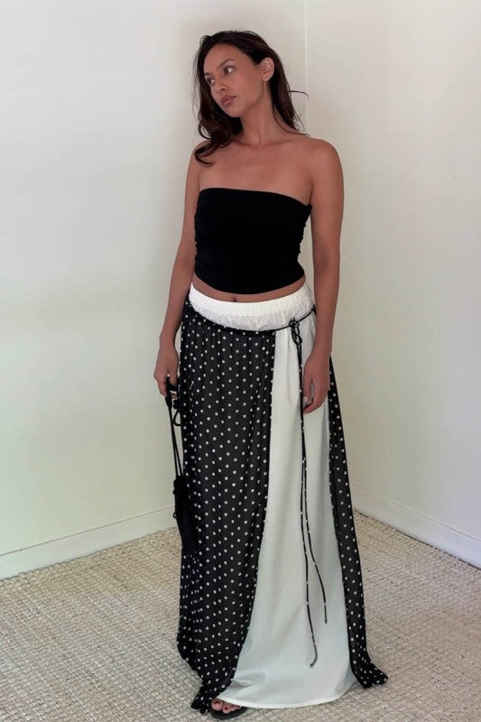 Margorie Polka Dot Maxi Skirt