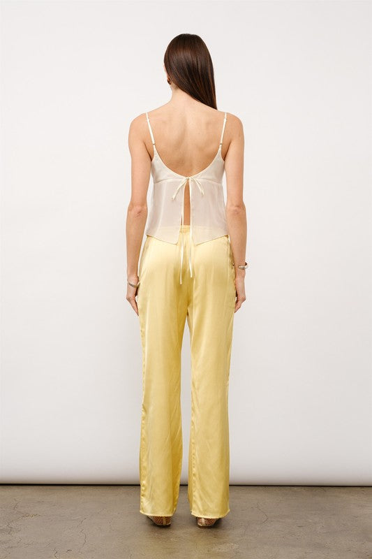 Celine Sheer Ruffle Cami Top