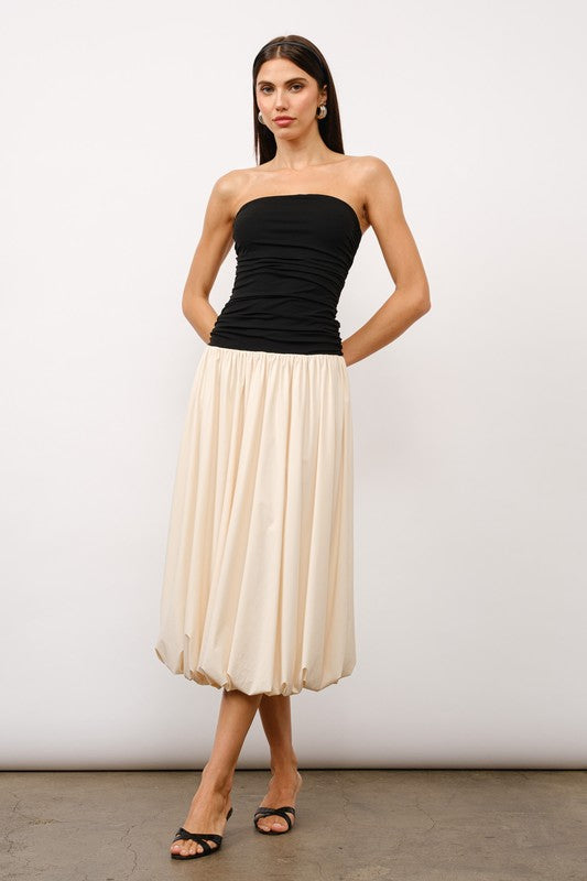 Belle Bubble Hem Maxi Dress