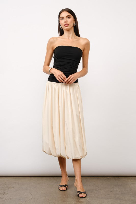 Belle Bubble Hem Maxi Dress