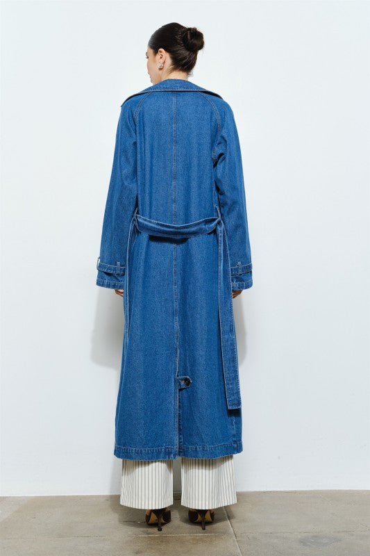 Blakely Denim Trench Coat