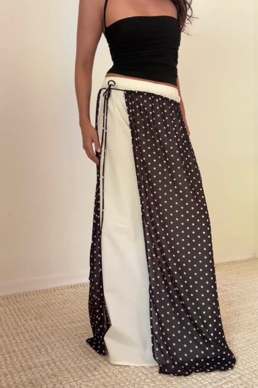 Margorie Polka Dot Maxi Skirt