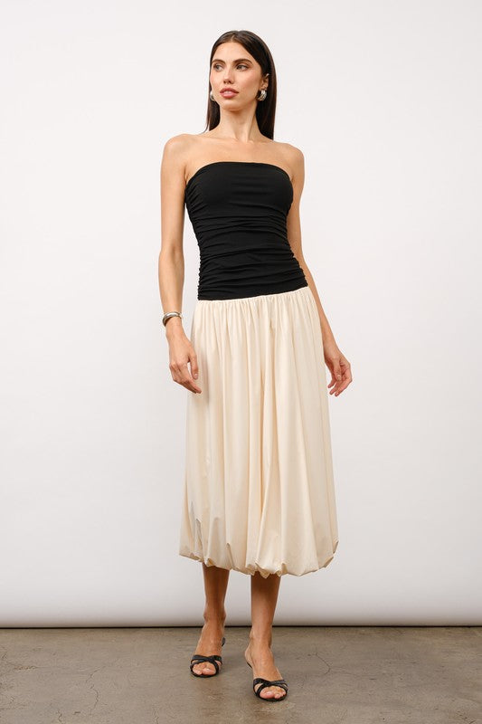 Belle Bubble Hem Maxi Dress