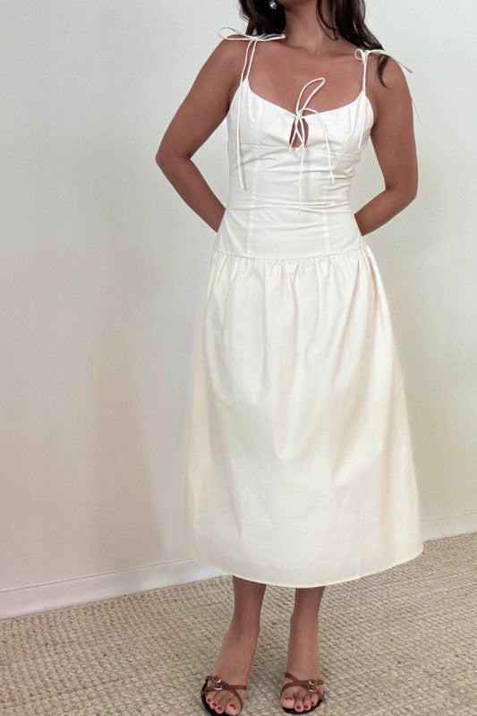Emilia Drop Waist Midi Dress