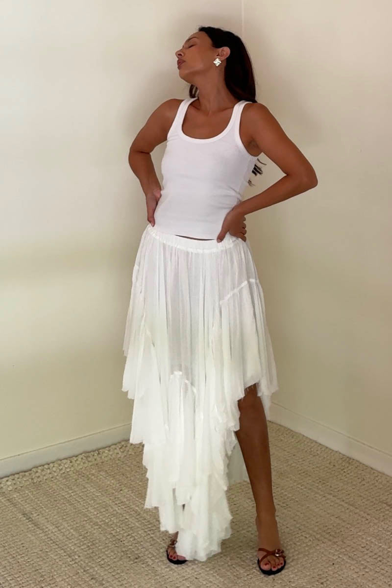 Cove Layered Midi Skirt