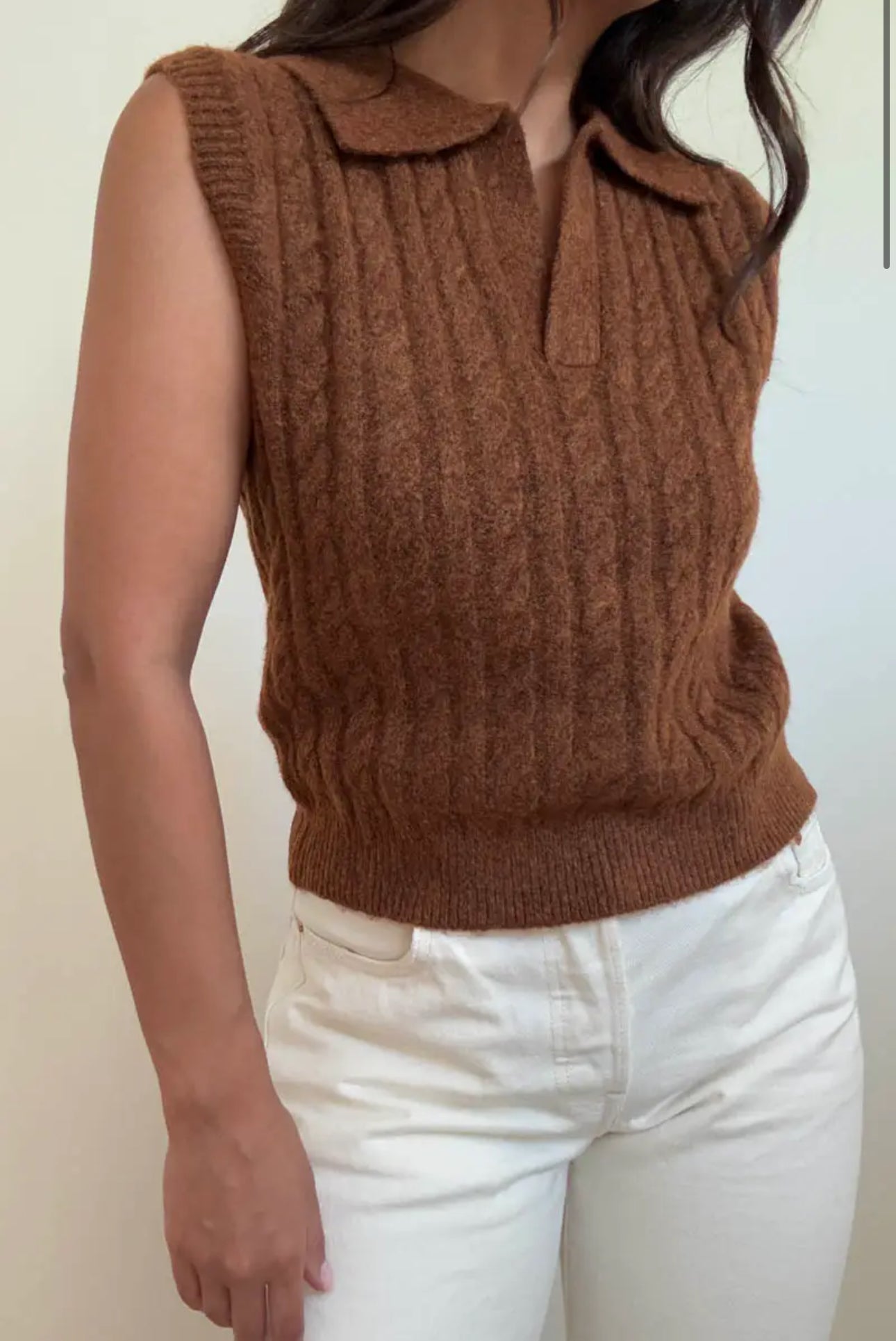 Willow Cable Knit Vest
