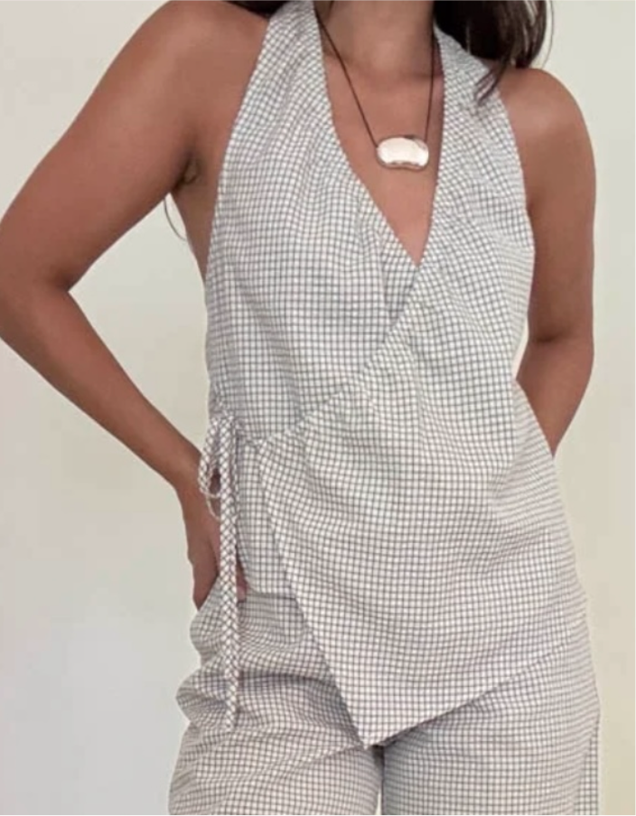 Penny Linen Halter Top
