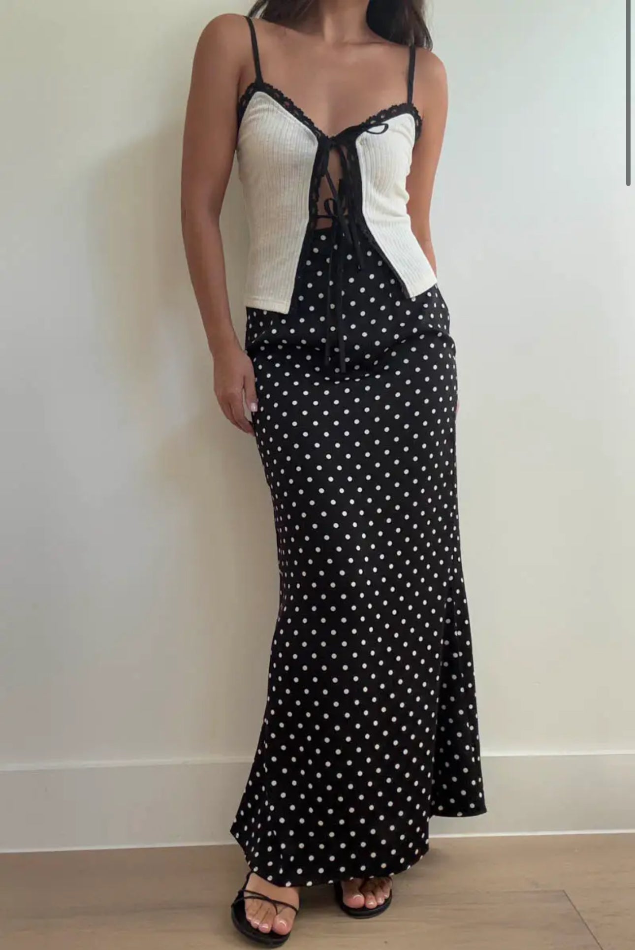 Georgia Polka Dot Maxi Skirt