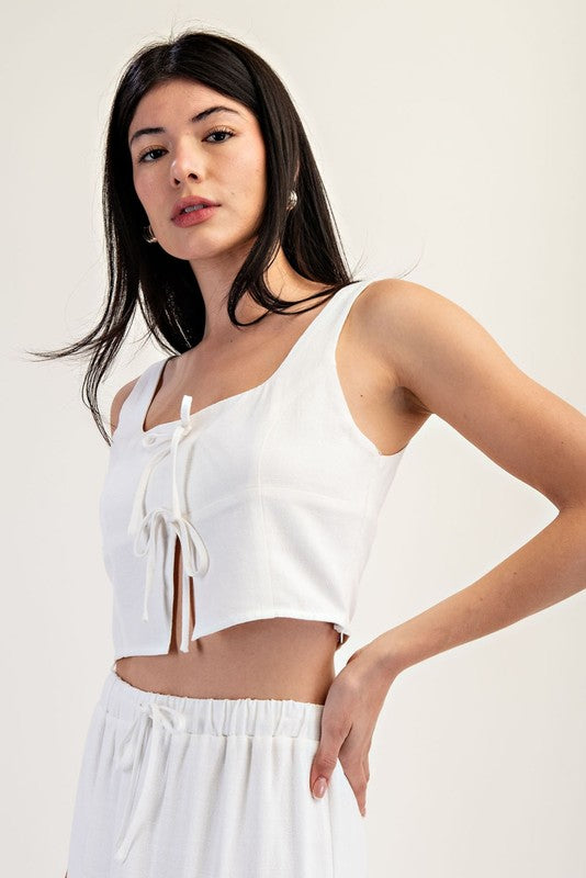 Iris Linen Top