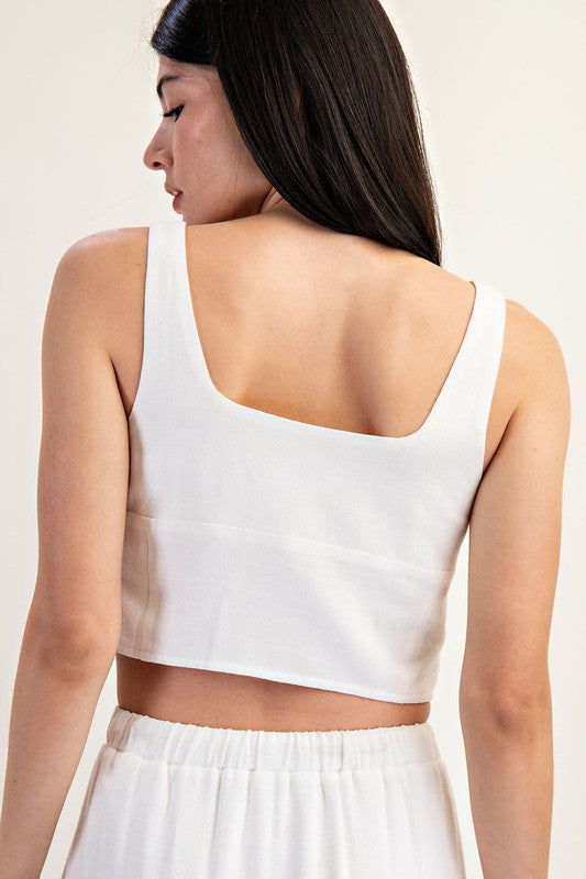 Iris Linen Top