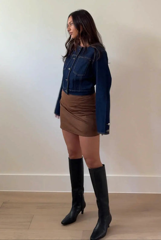 Ruby Faux Suede Mini Skirt