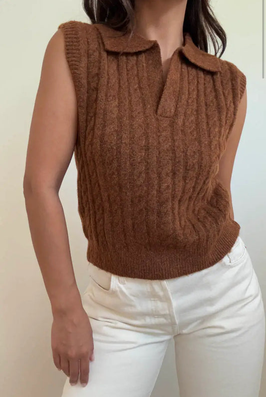 Willow Cable Knit Vest