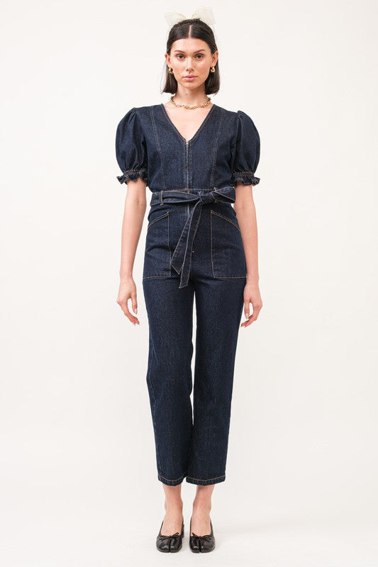 Brie Denim Jumpsuit