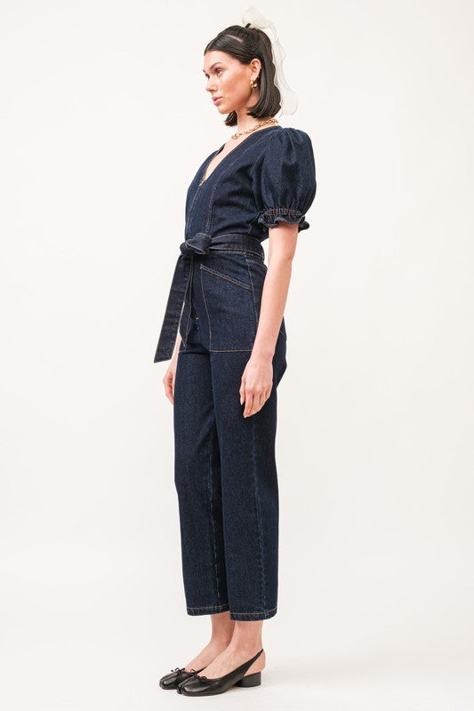 Brie Denim Jumpsuit