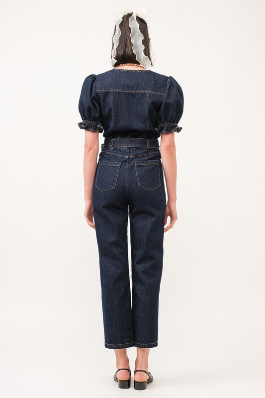 Brie Denim Jumpsuit