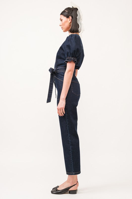 Brie Denim Jumpsuit