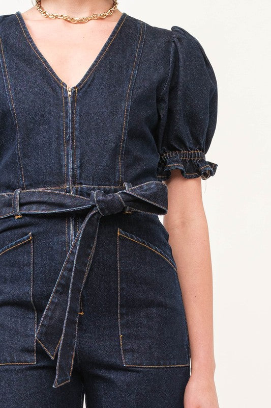 Brie Denim Jumpsuit