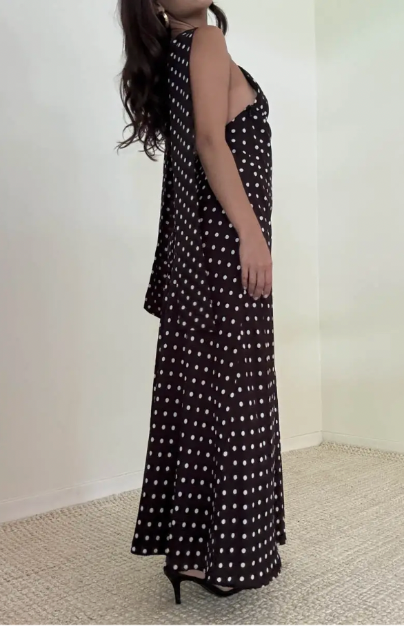 Emmie Polka Dot Necktie Dress