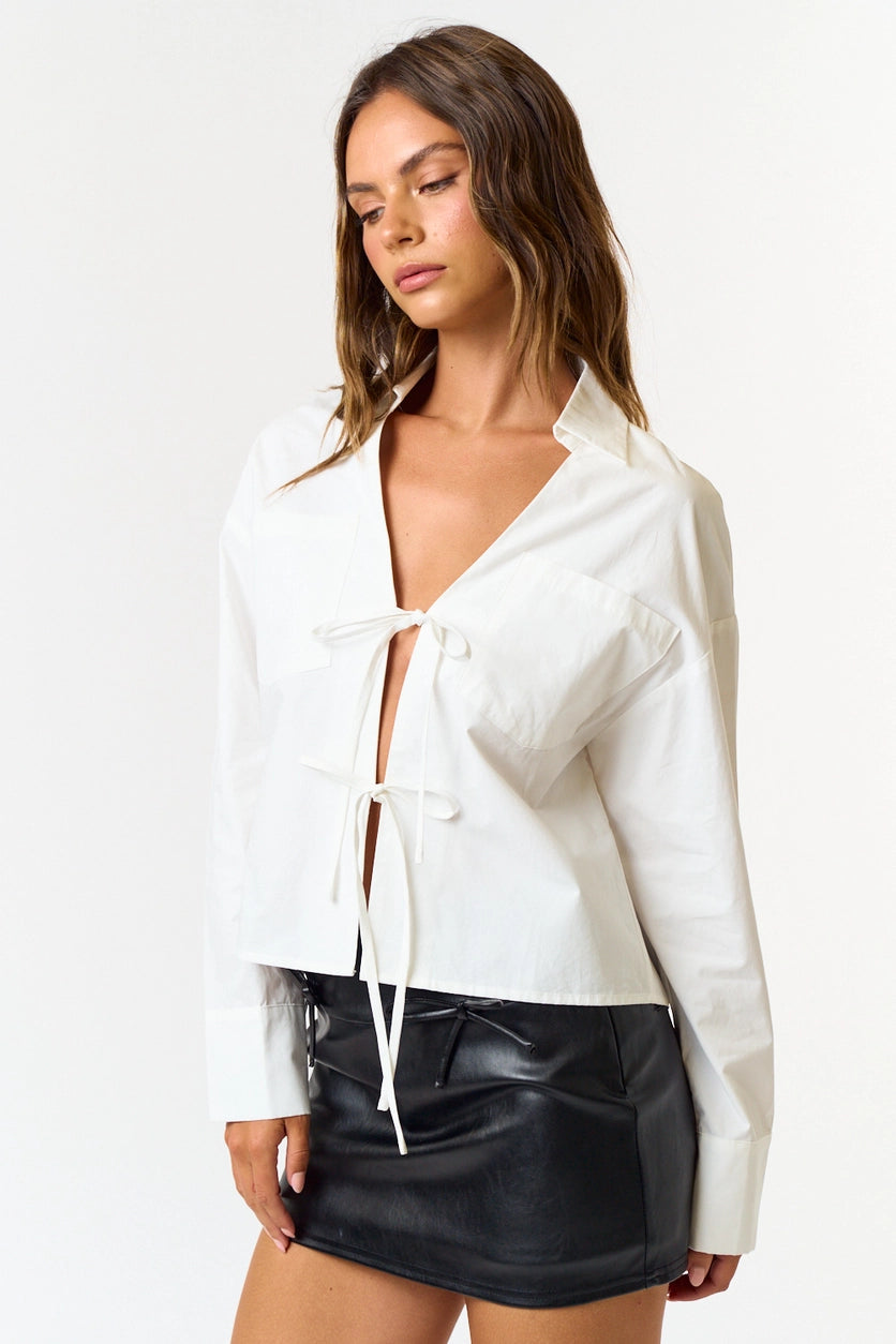 Jules Tie Front Top