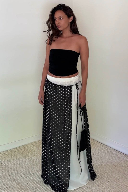 Margorie Polka Dot Maxi Skirt
