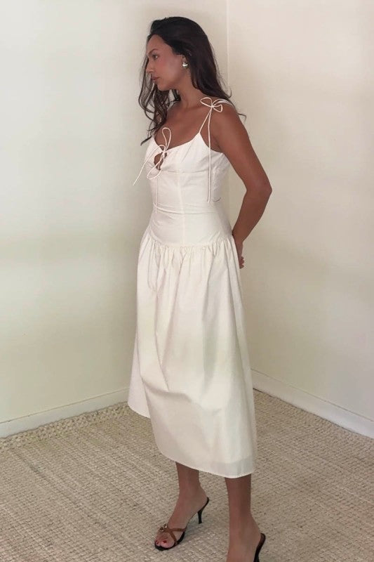 Emilia Drop Waist Midi Dress