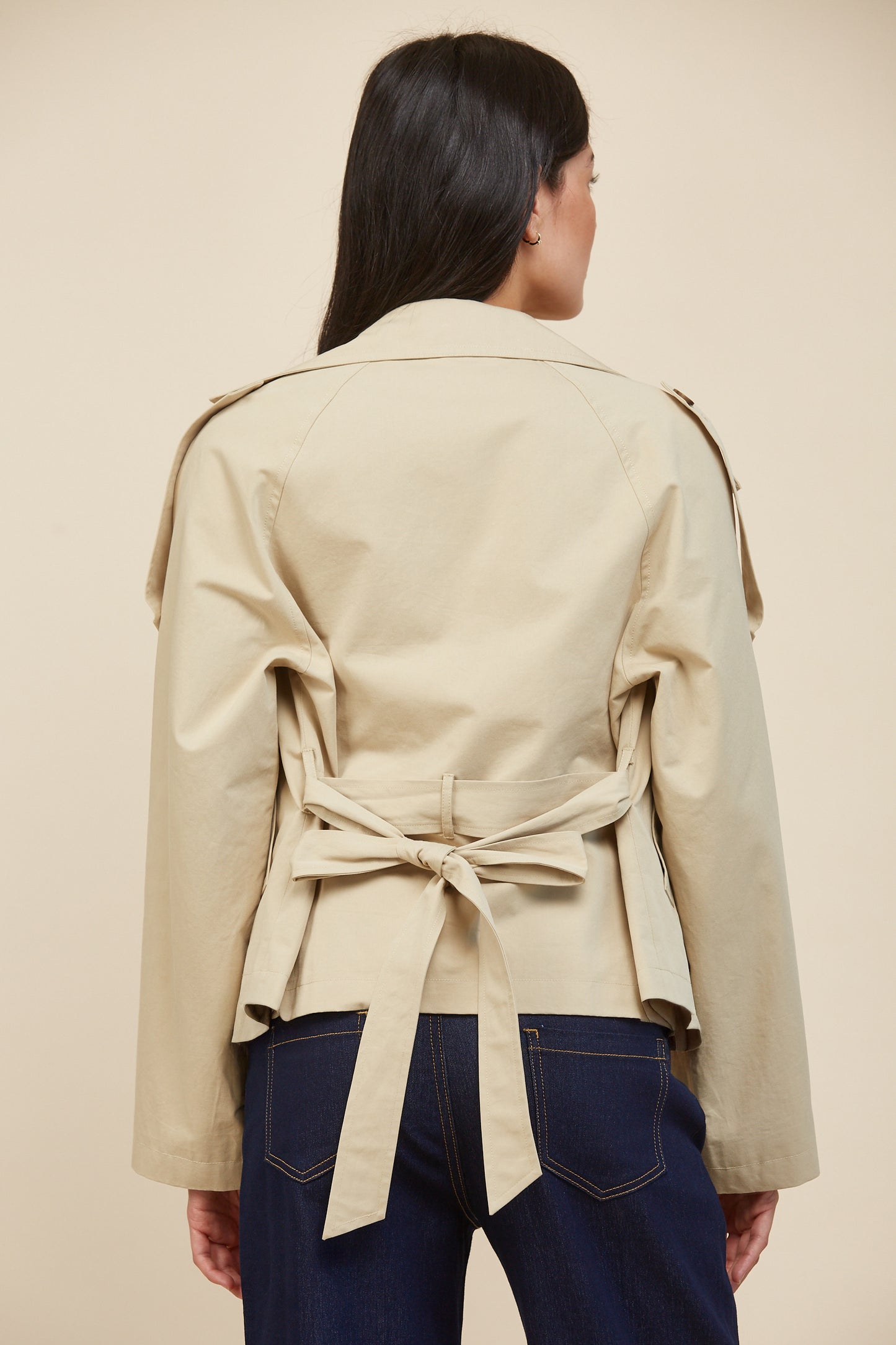 Rosie Woven Trench Jacket