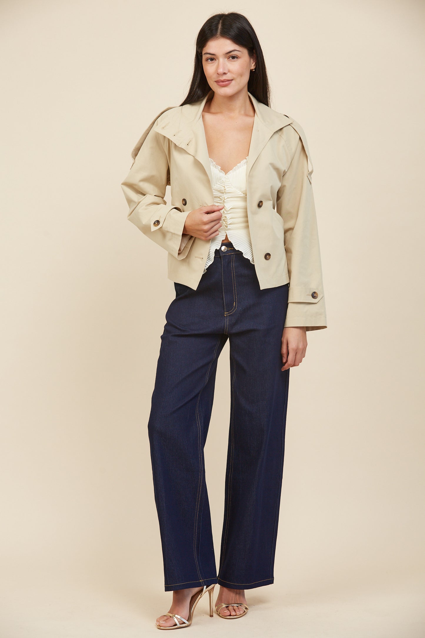 Rosie Woven Trench Jacket