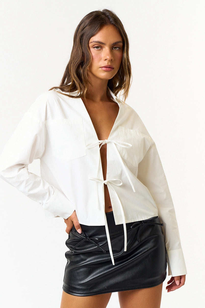 Jules Tie Front Top