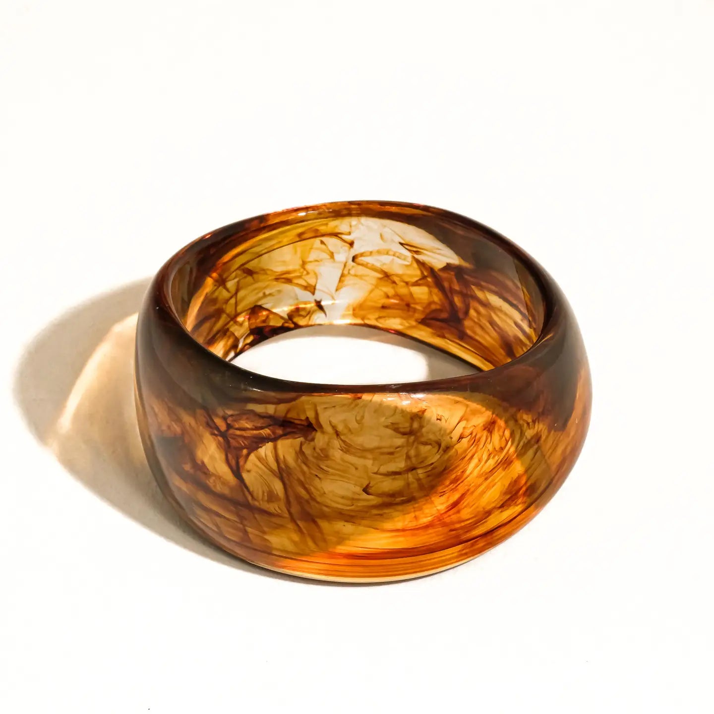 Caelia Modern Bold Statement Resin Bangle