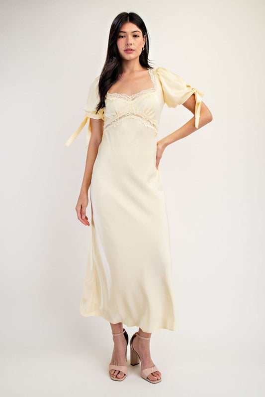 Seraphina Satin Midi Dress