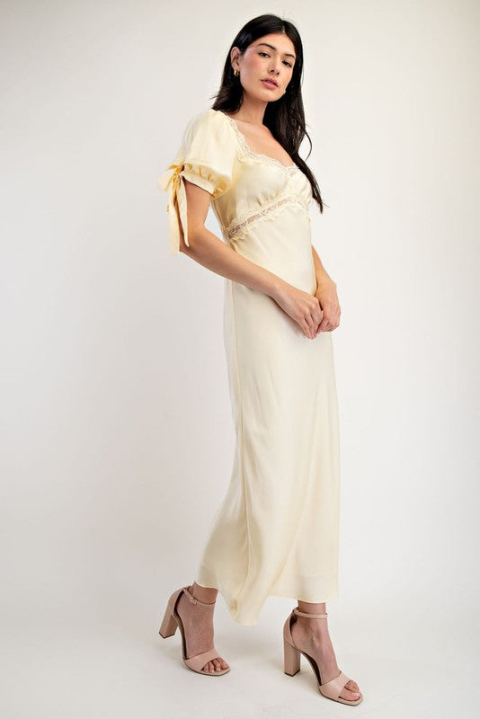Seraphina Satin Midi Dress