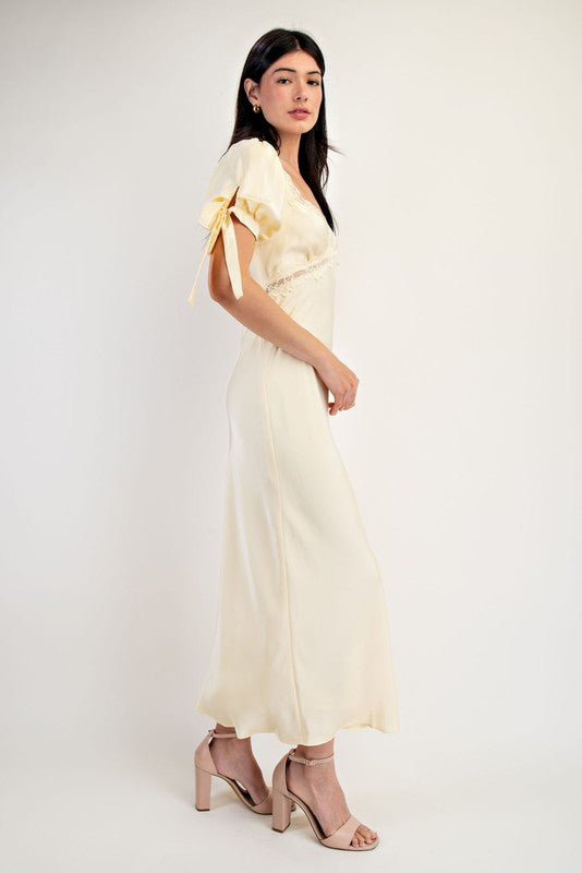 Seraphina Satin Midi Dress