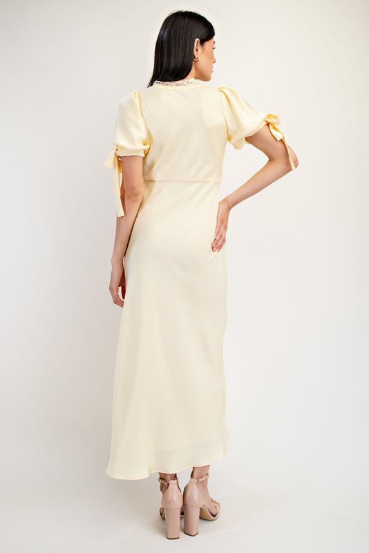 Seraphina Satin Midi Dress