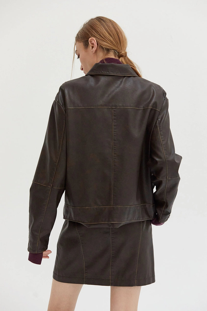 Devin Vegan Leather Jacket