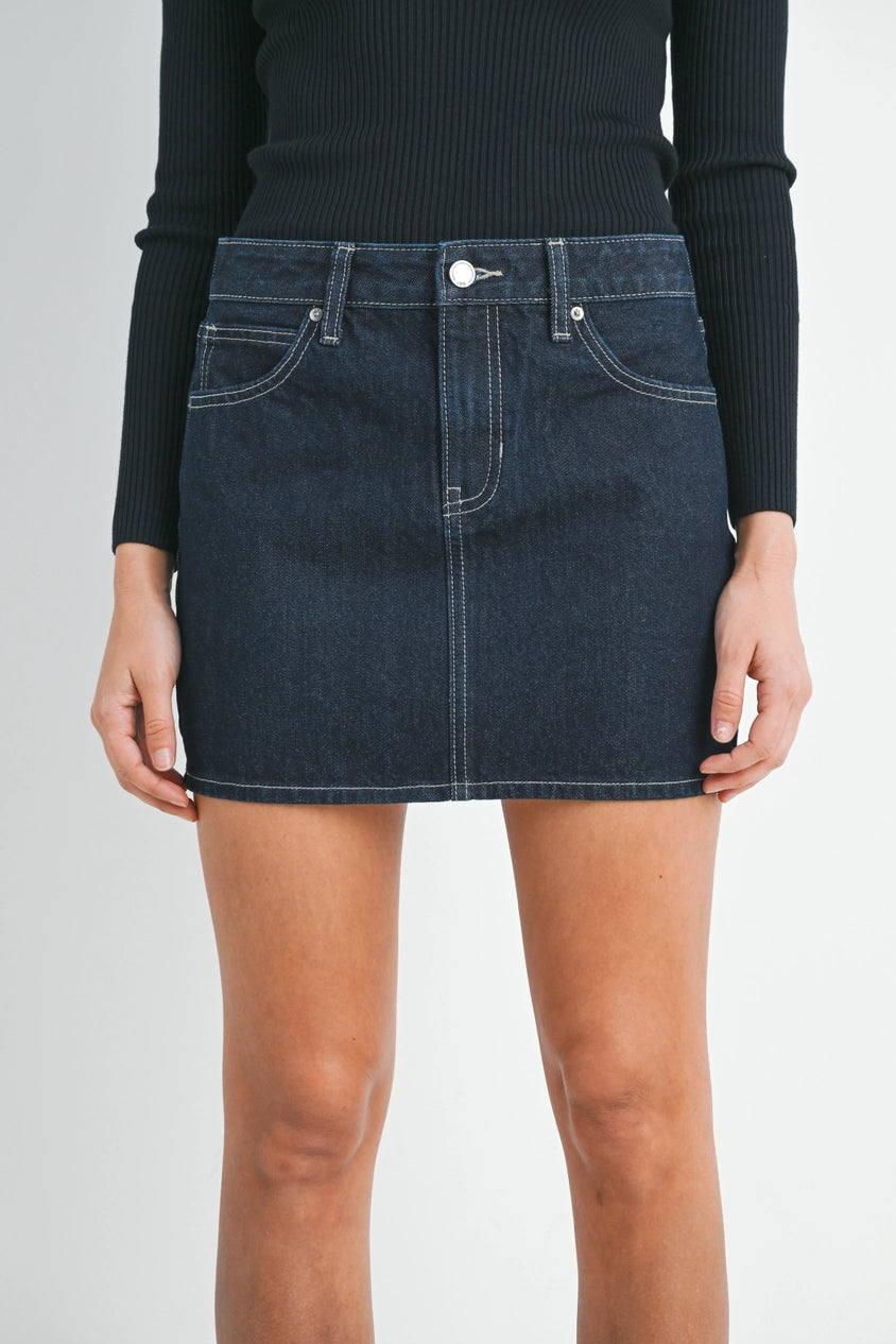 Cami Denim Mini Skirt